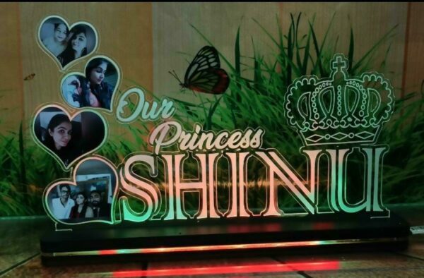 Customize LED Name + Photo Frame