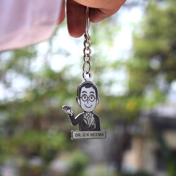 Doctor's Cutout Keychain