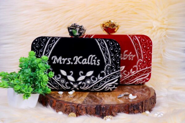 Personalized Embroidered Clutch