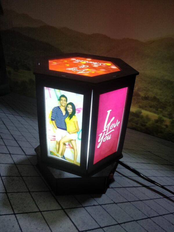 Customised Hexa Revolving Lamp